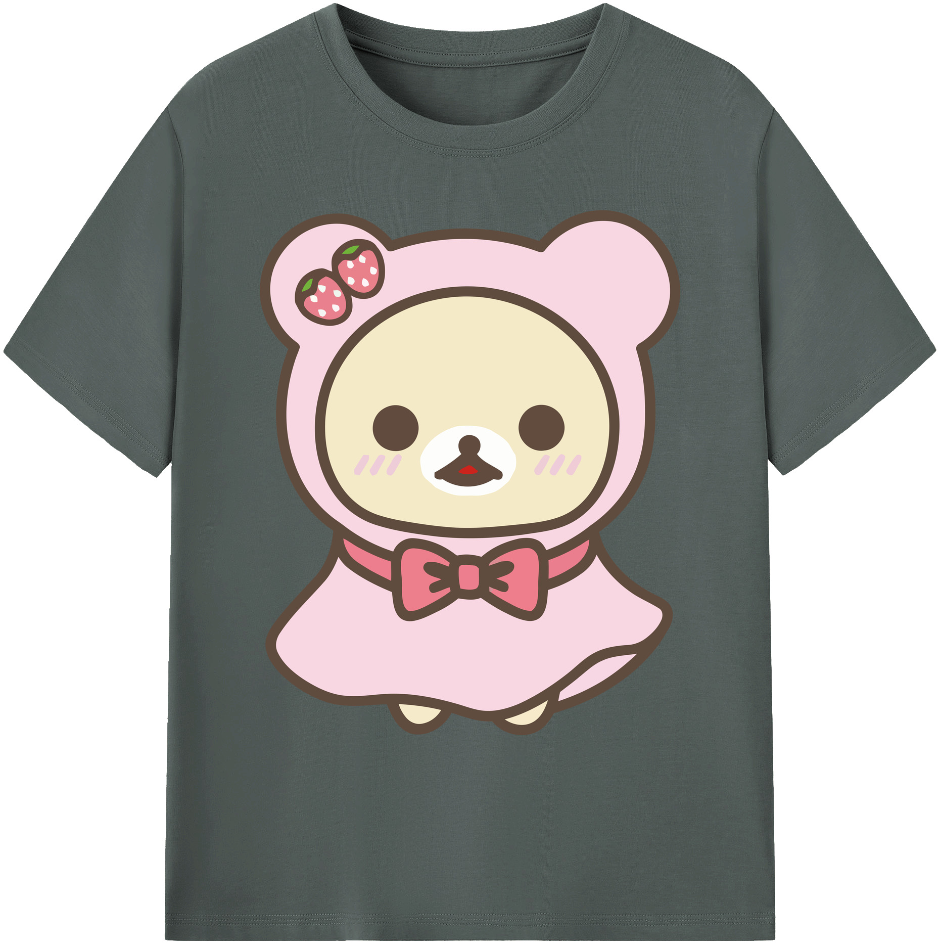 （画像用） リラックマ リラックマ キイロイトリ Rilakkuma Korilakkuma Kiiroitori 綿100％ メンズ半袖Tシャツ｜肌触りやわらか＆通気性